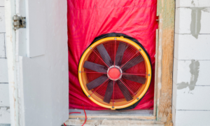 blower door test
